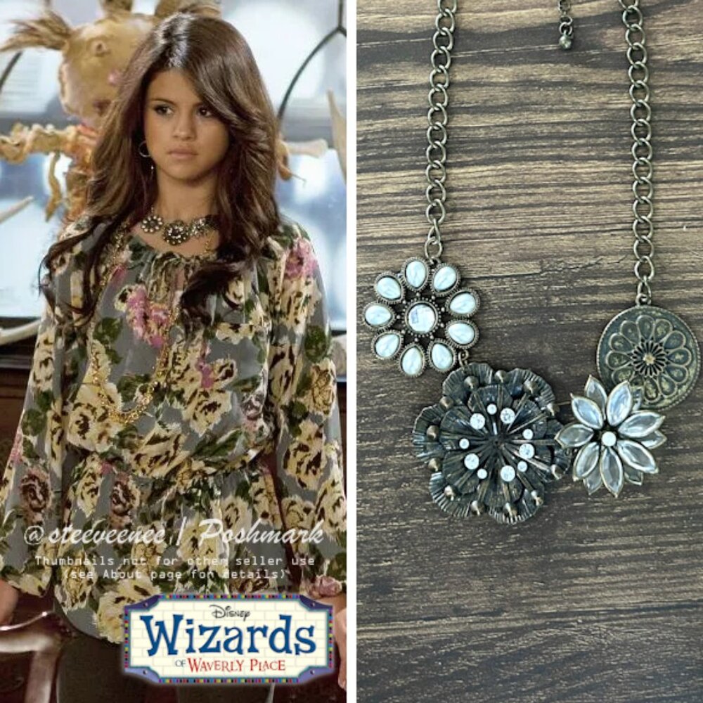 Large Statement Flower Necklace ASO Alex Russo